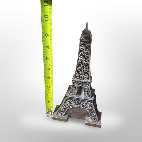 Vintage Eiffel Tower Bookends Paris‎ France Souvenir Desk Decor Set - Picture 4 of 5